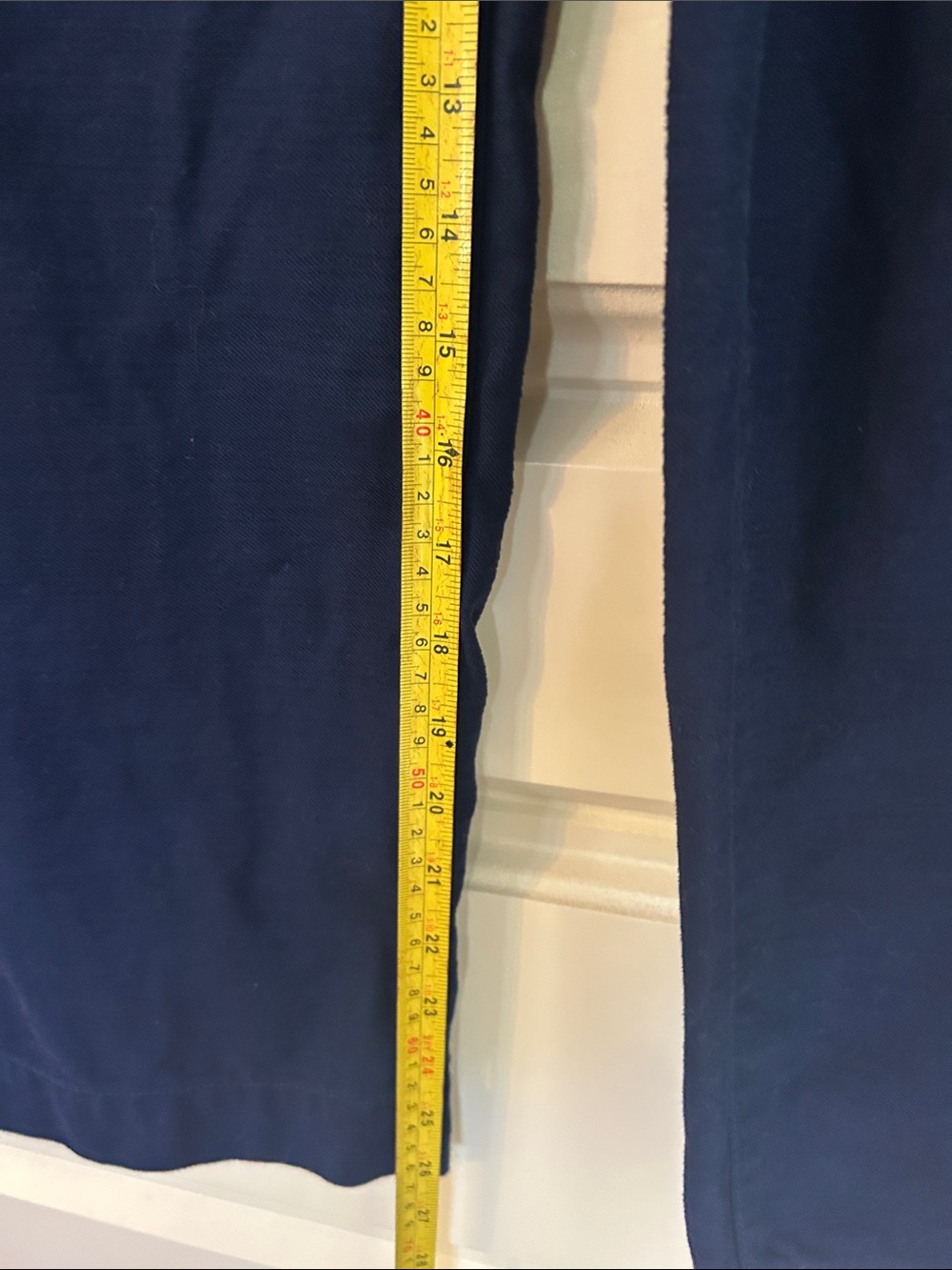 J. Crew Women’s Navy Wide-Leg Trousers - 100% cotton - size 14 - Picture 6 of 9